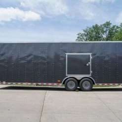 8.5x28 Charcoal Custom Enclosed Trailer (2) 7K Axles -Cheap Trailers Store dsc06799 3 2