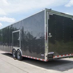 8.5x28 Charcoal Custom Enclosed Trailer (2) 7K Axles -Cheap Trailers Store dsc06800 3 2