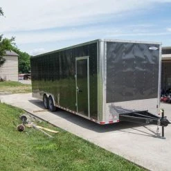 8.5x28 Charcoal Custom Enclosed Trailer (2) 7K Axles -Cheap Trailers Store dsc06804 3 2