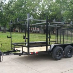 7x12 Straight Deck Utility Trailer (2) 3500lb Axle with 4ft Ladder Racks -Cheap Trailers Store dsc06848 2 1