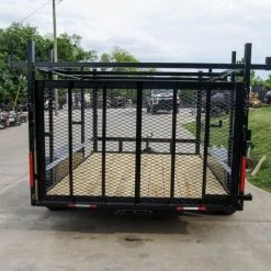 7x12 Straight Deck Utility Trailer (2) 3500lb Axle with 4ft Ladder Racks -Cheap Trailers Store dsc06850 5 1