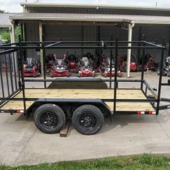 7x12 Straight Deck Utility Trailer (2) 3500lb Axle with 4ft Ladder Racks -Cheap Trailers Store dsc06852 3 1