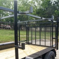 7x12 Straight Deck Utility Trailer (2) 3500lb Axle with 4ft Ladder Racks -Cheap Trailers Store dsc06855 3 1