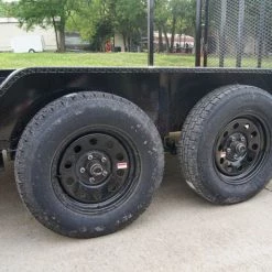 7x12 Straight Deck Utility Trailer (2) 3500lb Axle with 4ft Ladder Racks -Cheap Trailers Store dsc06856 5 1