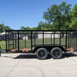 6.4x14 - 4ft Mesh Side Utility Trailer Straight Deck (2) 3500lb Axles -Cheap Trailers Store dsc06865 2 1