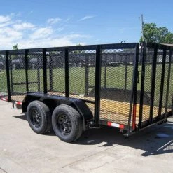 6.4x14 - 4ft Mesh Side Utility Trailer Straight Deck (2) 3500lb Axles -Cheap Trailers Store dsc06866 2 1