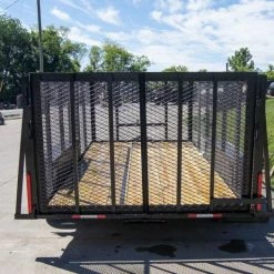 6.4x14 - 4ft Mesh Side Utility Trailer Straight Deck (2) 3500lb Axles -Cheap Trailers Store dsc06867 2 1