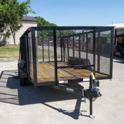 6.4x14 - 4ft Mesh Side Utility Trailer Straight Deck (2) 3500lb Axles -Cheap Trailers Store dsc06869 1 1