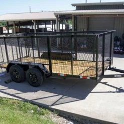 6.4x14 - 4ft Mesh Side Utility Trailer Straight Deck (2) 3500lb Axles -Cheap Trailers Store dsc06870 2 1