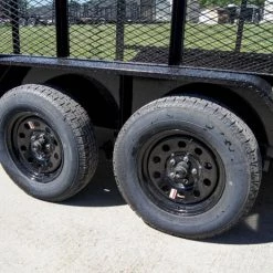 6.4x14 - 4ft Mesh Side Utility Trailer Straight Deck (2) 3500lb Axles -Cheap Trailers Store dsc06872 3 1