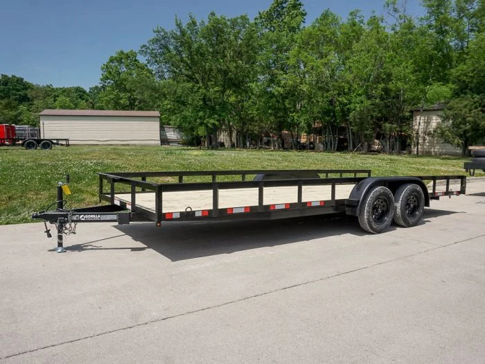 7x20 Straight Deck Utility Trailer with No Gate (2) 3,500 Axles 3 7x20 Straight Deck Utility Trailer with No Gate (2) 3,500 Axles