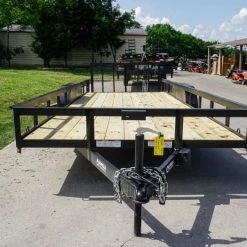 7x20 Dovetail Utility Trailer (2) 3500lb Axles