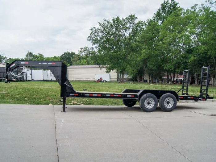 7x20 Gooseneck Equipment Trailer (2) 7K Axles Standup Ramps 5 7x20 Gooseneck Equipment Trailer (2) 7K Axles Standup Ramps - Image 3