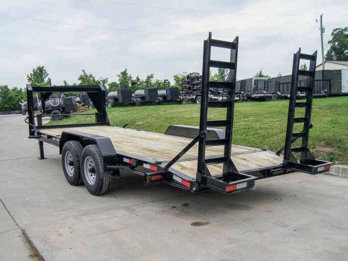 7x20 Gooseneck Equipment Trailer (2) 7K Axles Standup Ramps 7 7x20 Gooseneck Equipment Trailer (2) 7K Axles Standup Ramps - Image 5