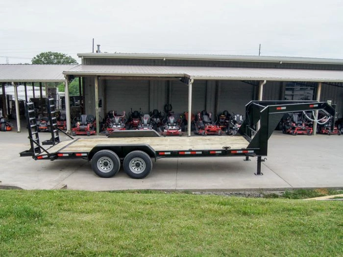 7x20 Gooseneck Equipment Trailer (2) 7K Axles Standup Ramps 10 7x20 Gooseneck Equipment Trailer (2) 7K Axles Standup Ramps - Image 8