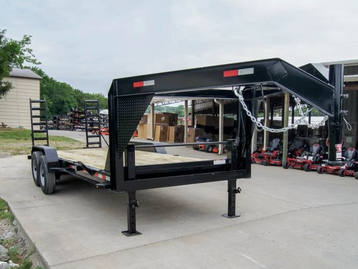 7x20 Gooseneck Equipment Trailer (2) 7K Axles Standup Ramps 12 7x20 Gooseneck Equipment Trailer (2) 7K Axles Standup Ramps - Image 10