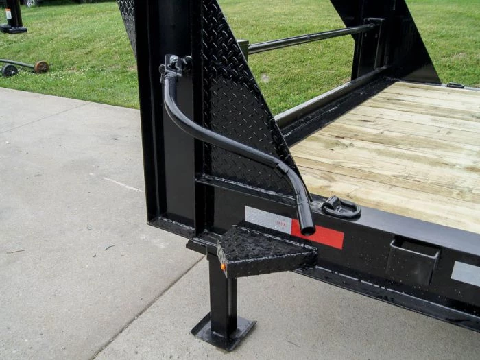 7x20 Gooseneck Equipment Trailer (2) 7K Axles Standup Ramps 17 7x20 Gooseneck Equipment Trailer (2) 7K Axles Standup Ramps - Image 15