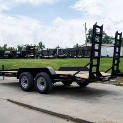 7x16 IBeam Equipment Trailer (2) 5200lb Axles with Stand-Up Ramps -Cheap Trailers Store dsc06950 2 1