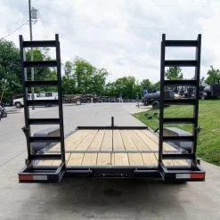 7x16 IBeam Equipment Trailer (2) 5200lb Axles with Stand-Up Ramps -Cheap Trailers Store dsc06951 2 1