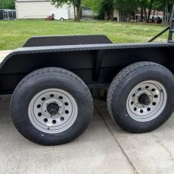 7x16 IBeam Equipment Trailer (2) 5200lb Axles with Stand-Up Ramps -Cheap Trailers Store dsc06960 3 1