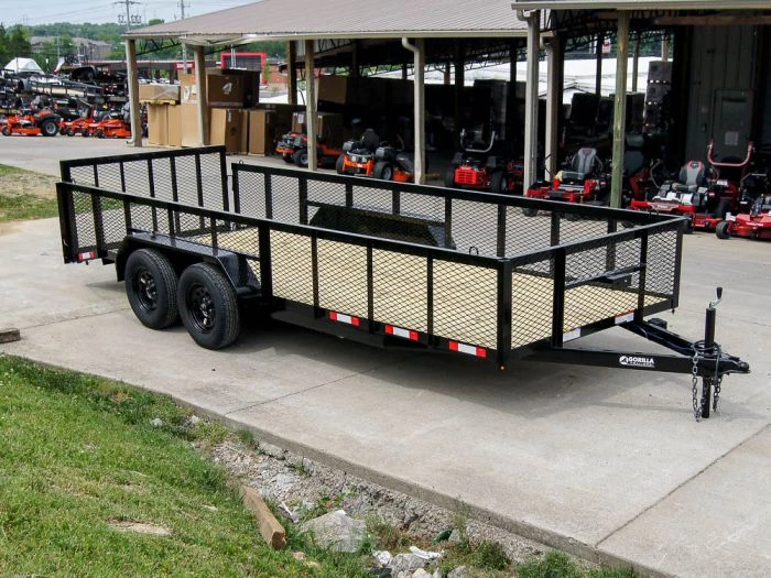 6.4x18 Dovetail Utility Trailer with 2ft Mesh Sides (2) 3500lb Axles 3 6.4x18 Dovetail Utility Trailer with 2ft Mesh Sides (2) 3500lb Axles