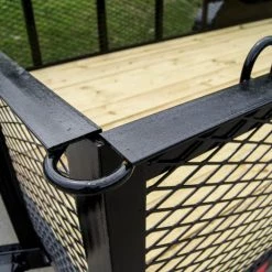 6.4x18 Dovetail Utility Trailer with 2ft Mesh Sides (2) 3500lb Axles 28 6.4x18 Dovetail Utility Trailer with 2ft Mesh Sides (2) 3500lb Axles -Cheap Trailers Store dsc06979 1