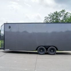 8.5x20 Charcoal Enclosed Trailer with Blackout Package (2) 5200lb Axles -Cheap Trailers Store dsc07063 2 1