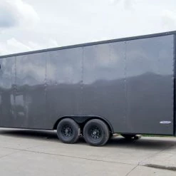 8.5x20 Charcoal Enclosed Trailer with Blackout Package (2) 5200lb Axles -Cheap Trailers Store dsc07064 1 1