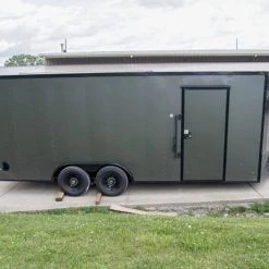 8.5x20 Charcoal Enclosed Trailer with Blackout Package (2) 5200lb Axles -Cheap Trailers Store dsc07067 1 1