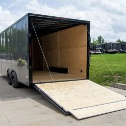 8.5x20 Charcoal Enclosed Trailer with Blackout Package (2) 5200lb Axles -Cheap Trailers Store dsc07069 1 1