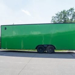 8.5x24 Lime Green Enclosed Trailer with Blackout Package (2) 5200lb Axles -Cheap Trailers Store dsc07089 1 1