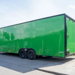 8.5x24 Lime Green Enclosed Trailer with Blackout Package (2) 5200lb Axles -Cheap Trailers Store dsc07090 1 1