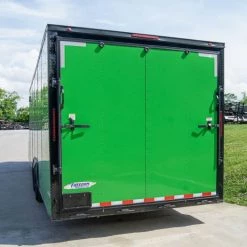 8.5x24 Lime Green Enclosed Trailer with Blackout Package (2) 5200lb Axles -Cheap Trailers Store dsc07091 1