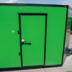 8.5x24 Lime Green Enclosed Trailer with Blackout Package (2) 5200lb Axles -Cheap Trailers Store dsc07097 1 1