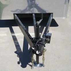 7x18 Hybrid Flat-Nose Enclosed Trailer with 4ft Mesh Deck -Cheap Trailers Store dsc07116 1 1