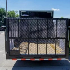 7x18 Hybrid Flat-Nose Enclosed Trailer with 4ft Mesh Deck -Cheap Trailers Store dsc07121 1
