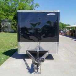 7x18 Hybrid Flat-Nose Enclosed Trailer with 4ft Mesh Deck -Cheap Trailers Store dsc07124 1 1