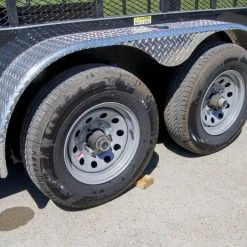 7x18 Hybrid Flat-Nose Enclosed Trailer with 4ft Mesh Deck -Cheap Trailers Store dsc07126 1