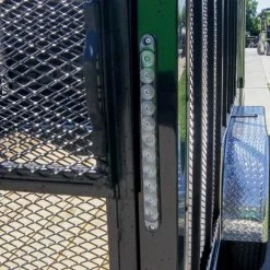 7x18 Hybrid Flat-Nose Enclosed Trailer with 4ft Mesh Deck -Cheap Trailers Store dsc07127 1