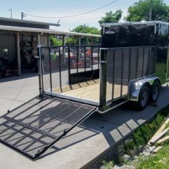 7x18 Hybrid Flat-Nose Enclosed Trailer with 4ft Mesh Deck -Cheap Trailers Store dsc07135 1