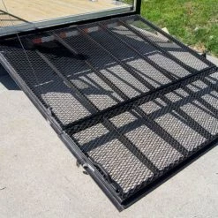 7x18 Hybrid Flat-Nose Enclosed Trailer with 4ft Mesh Deck -Cheap Trailers Store dsc07136 1