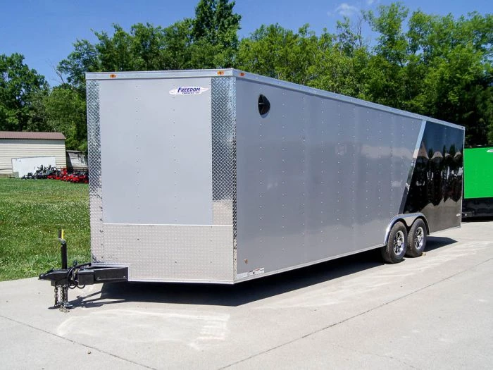 8.5x24 Two Tone-Black/Silver Enclosed Trailer (2) 5200lb Axle 3 8.5x24 Two Tone-Black/Silver Enclosed Trailer (2) 5200lb Axle
