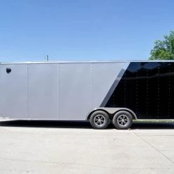 8.5x24 Two Tone-Black/Silver Enclosed Trailer (2) 5200lb Axle 25 8.5x24 Two Tone-Black/Silver Enclosed Trailer (2) 5200lb Axle -Cheap Trailers Store dsc07141 1 1