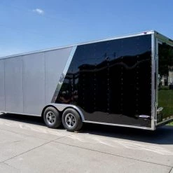 8.5x24 Two Tone-Black/Silver Enclosed Trailer (2) 5200lb Axle 26 8.5x24 Two Tone-Black/Silver Enclosed Trailer (2) 5200lb Axle -Cheap Trailers Store dsc07142 1 1