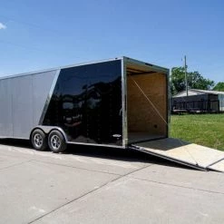 8.5x24 Two Tone-Black/Silver Enclosed Trailer (2) 5200lb Axle 36 8.5x24 Two Tone-Black/Silver Enclosed Trailer (2) 5200lb Axle -Cheap Trailers Store dsc07153 1 1