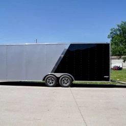 8.5x24 Two Tone-Black/Silver Enclosed Trailer (2) 5200lb Axle 37 8.5x24 Two Tone-Black/Silver Enclosed Trailer (2) 5200lb Axle -Cheap Trailers Store dsc07154 1 1