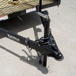 6.4x16 Utility Trailer Straight Deck with 4ft Mesh Sides Tandem Axle -Cheap Trailers Store dsc07428 1 1