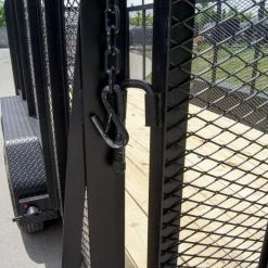 6.4x16 Utility Trailer Straight Deck with 4ft Mesh Sides Tandem Axle -Cheap Trailers Store dsc07431 1 1