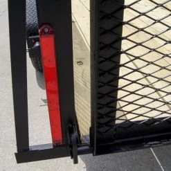 6.4x16 Utility Trailer Straight Deck with 4ft Mesh Sides Tandem Axle -Cheap Trailers Store dsc07432 1 1