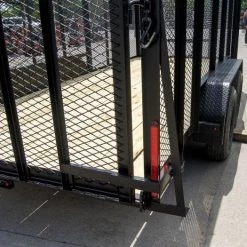 6.4x16 Utility Trailer Straight Deck with 4ft Mesh Sides Tandem Axle -Cheap Trailers Store dsc07433 1 1